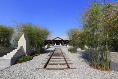 Tangshan 'daki South Lake Park manzarası 