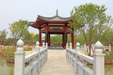 Çin Klasik Bahçesi 'nin mimari manzarası