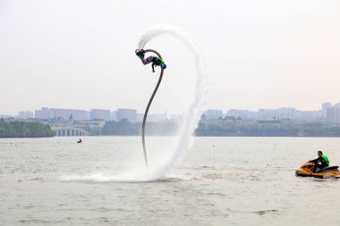 Tangshan City - 8 Temmuz 2016: Parklar, Tangshan City, Hebei, Chin