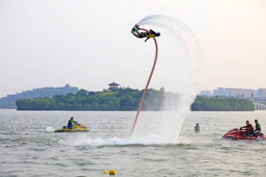 Tangshan City - 8 Temmuz 2016: Parklar, Tangshan City, Hebei, Chin