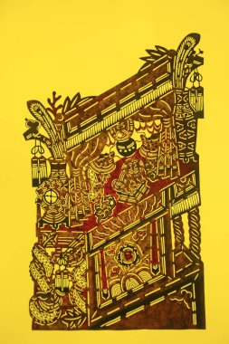 Çin gölge kuklaları.