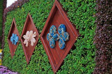 Geleneksel Çin tokası dekorasyon manzarası