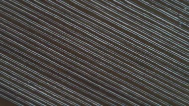 Tarlada sadece plastik film mısır, hava fotoğrafı ve Kuzey Çin var.