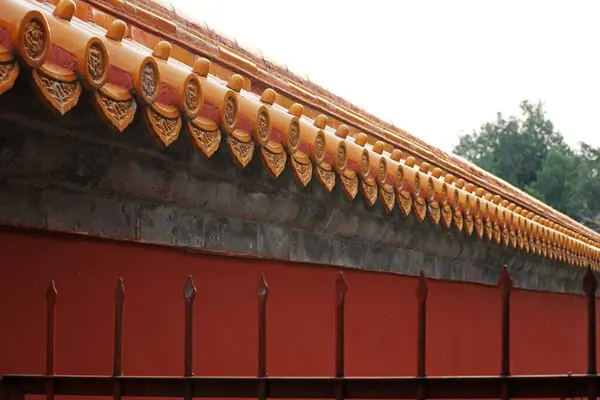 Stock image Chinese classical glazed tile architecture landscape