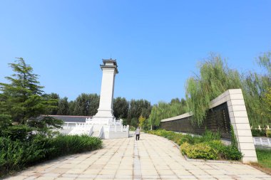 LUANNAN COUNTY, Çin - 3 Eylül 2021: LUANNAN Şehitleri Anıtı, Çin