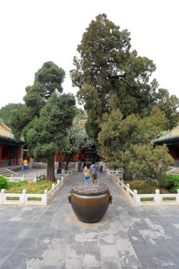 Tapınak avlusunda büyük bakır KDV, Pekin