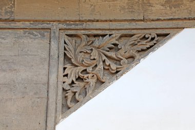 Pekin 'deki antik tuğla oymacılığı binası.