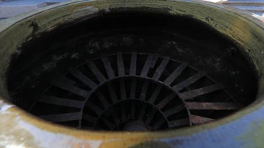 Yemek pişirmek için özel soba Kuzey Çin 'de.