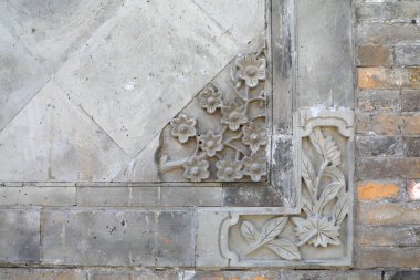 Pekin 'deki antik tuğla oymacılığı binası.