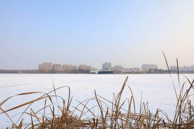 Waterfront City kar manzarası, Kuzey Çin