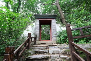 Çin geleneksel bahçe mimarisi manzarası, Pekin Botanik Bahçesi