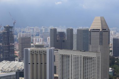 Singapur 'un kuş bakışı görüntüsü