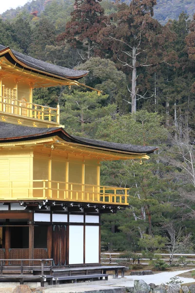 Kinkakuji Tempel Der Goldene Pavillon Berühmter Ort Kyoto Japan — Stockfoto