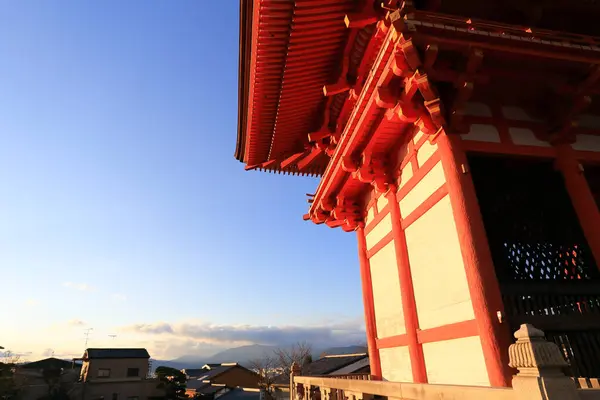 Kyomizu Tempel Het Winter Seizoen Kyoto Japan Gebouwd 1633 Een — Stockfoto
