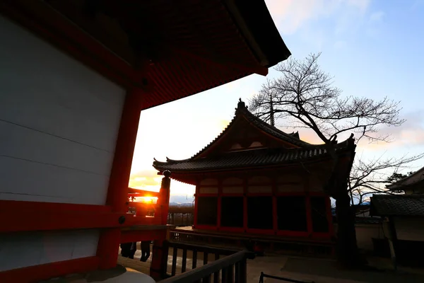 Kyomizu Temple Winter Season Kyoto Japan Construido 1633 Uno Los — Foto de Stock