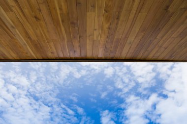 gökyüzü ve ahşap zemin, arka plan