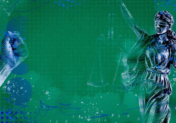 Adalet heykeli kavramına sahip arka plan duvar kağıtları. Düzen ve hukuk adaleti fikri. Metin için kopyalanma alanı. Yüksek kalite fotoğraf