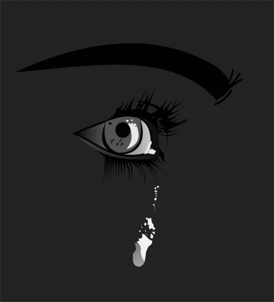 Zbliżenie Zdjęcie Kobiety Płaczącej Swoimi Ukochanymi — Zdjęcie stockowe
