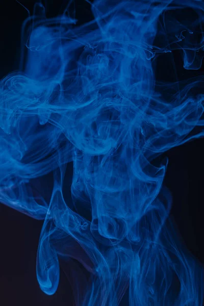 Abstract Swirling Smoke Texture Black Background —  Fotos de Stock