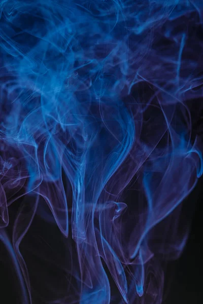 Abstract Swirling Smoke Texture Black Background —  Fotos de Stock
