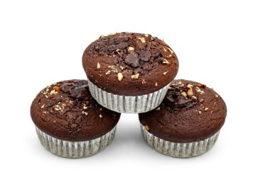 Cevizli ve çikolatalı kakaolu kek.