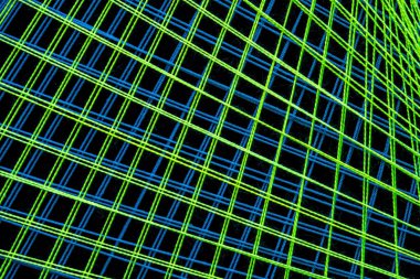 Siyah arkaplanda renk dizgisi sanatı soyut deseni