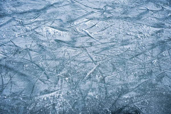 Niebieski Lód Zarysowania Skate — Zdjęcie stockowe