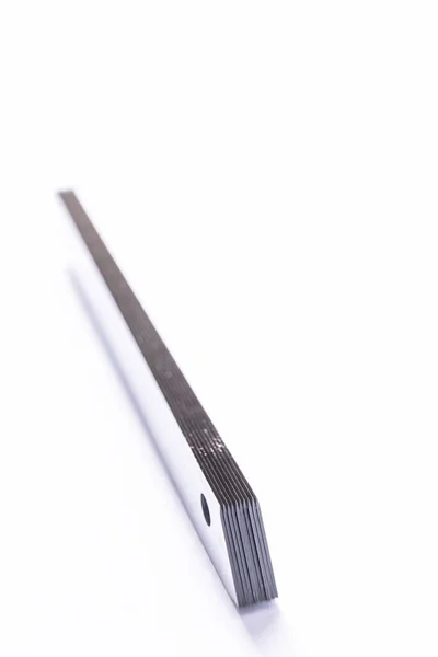 cutter blades on white background