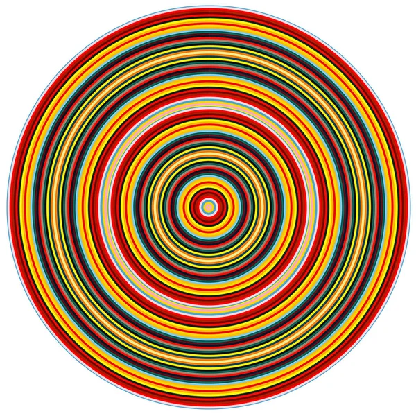 Flerfärgade Koncentriska Cirklar Livfulla Färger Abstrakt Bakgrund — Stockfoto