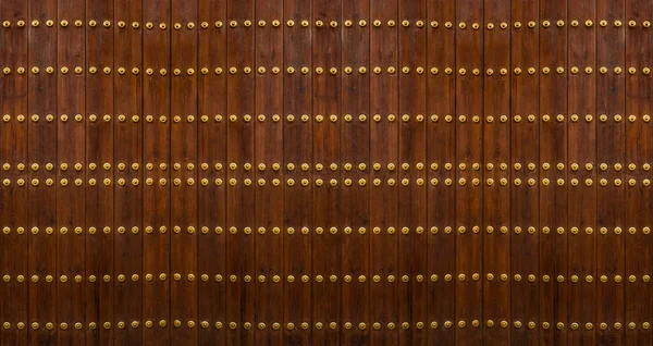 Staré Rustikální Dřevo Kovovým Nýtem — Stock fotografie