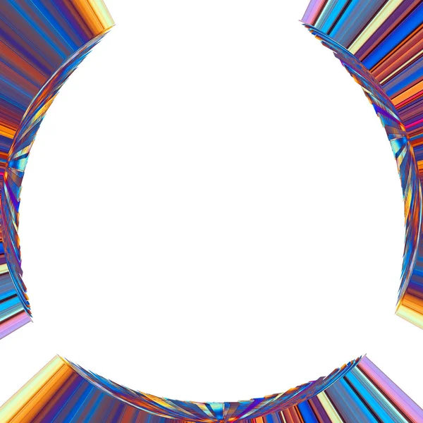 Психоделическая Цветовая Рамка Абстрактный Фон — стоковое фото