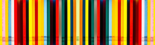 Stos Kolorowych Arkuszy Akrylowych Widok Bliska — Zdjęcie stockowe