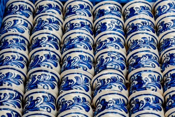 Sibiu City Rumänien September 2022 Traditioneller Rumänischer Keramikmarkt Auf Der — Stockfoto