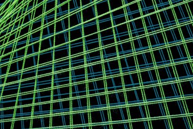 Siyah arkaplanda renk dizgisi sanatı soyut deseni