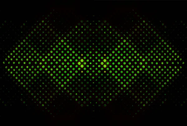 abstract green spots lights in the dark