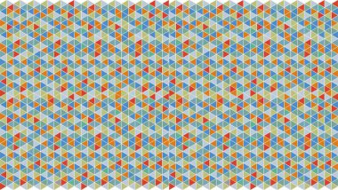 Abstract geometric pattern design in retro style with various colorful shapes