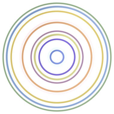 abstract colored circle lines motion blurred