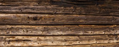 old rustic wooden planks eaten by caries