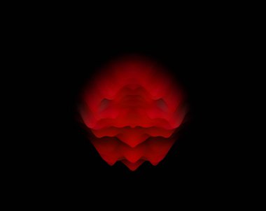 Sanat, illüstrasyon ve tasarım için uygun üç boyutlu çekici arkaplan. soyut fraktal dalga lekesi 