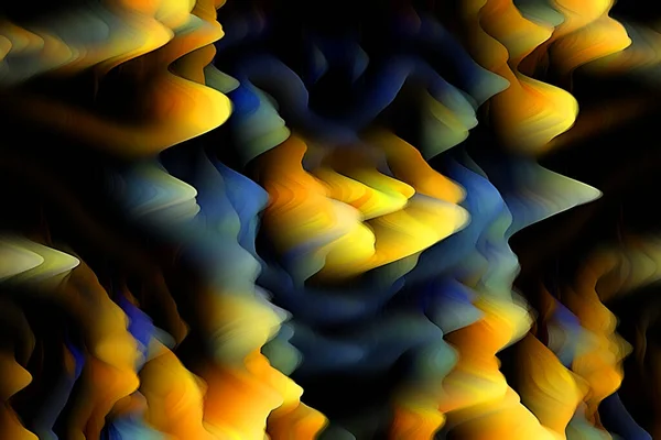アート イラスト デザインのレイアウトに適した視覚的に3次元魅力的な背景 寸法スマッジ波シリーズ — ストック写真