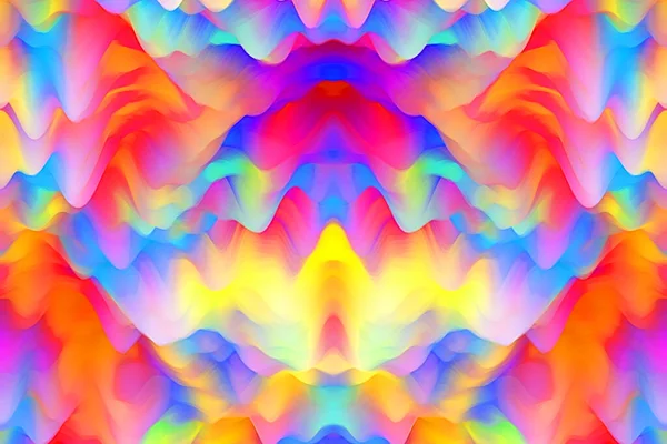 アート イラスト デザインのレイアウトに適した視覚的に3次元魅力的な背景 抽象的なフラクタル波スマッジ — ストック写真