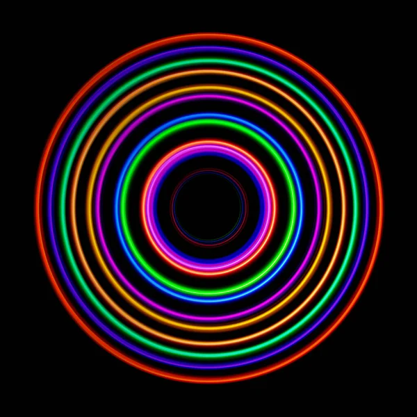 Мягкий Свет Тропы Разноцветным Светодиодом — стоковое фото