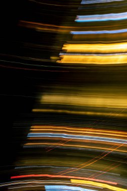 speed light line motion blur on dark background, data transfer simulation