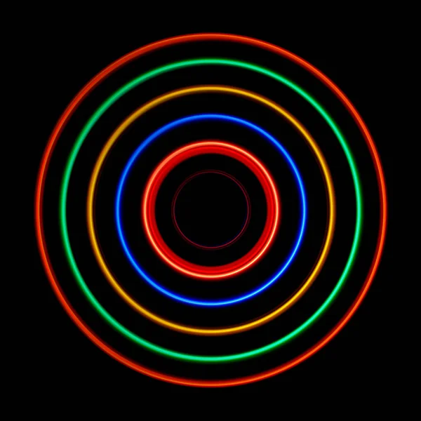 Мягкий Свет Тропы Разноцветным Светодиодом — стоковое фото