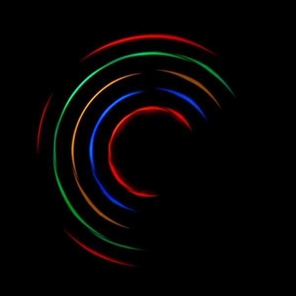 Luzes Macias Trilhas Com Led Multicolorido — Fotografia de Stock