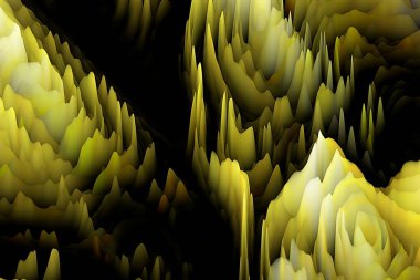 Sanat, illüstrasyon ve tasarım için uygun üç boyutlu çekici arkaplan. Dijital çiçek serisi