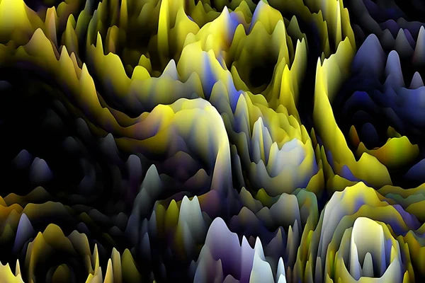 アート イラスト デザインのレイアウトに適した視覚的に3次元魅力的な背景 デジタル花シリーズ — ストック写真