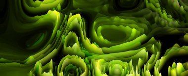 Sanat, illüstrasyon ve tasarım için uygun üç boyutlu çekici arkaplan. Dijital çiçek serisi