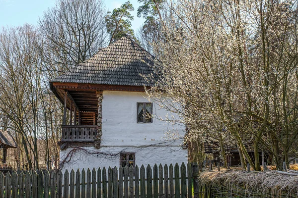 Meravigliosa Scena Rurale Della Casa Tradizionale Rumena — Foto Stock