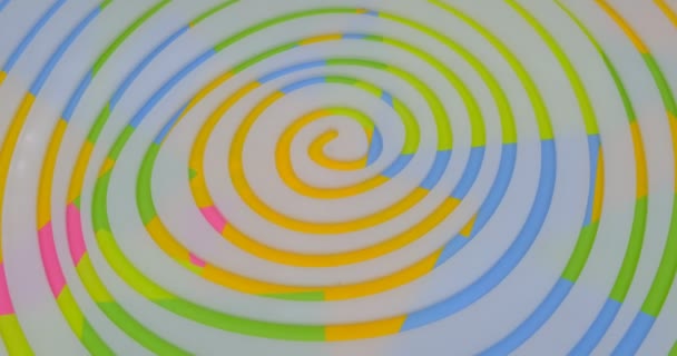 Kuvamateriaalia Kierretty Valkoinen Ympyrä Optinen Illuusio Liikkuvat Noin Spiral Dci — kuvapankkivideo